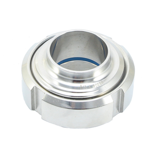 不带玻璃 304卫生级SMS圆螺纹活接头由任 不锈钢对焊式T螺纹云头