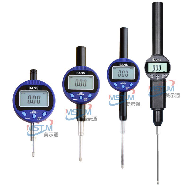 Eee数显百分表数显千分表0-12.7 25 50 100MM*0.001数据线高度计