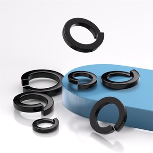 黑色304不锈钢弹垫华司垫圈316介子垫片大全M2M3M4M5M6M8M10 M20