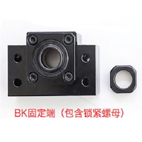 方型滚珠丝杆支撑座BK/BF/FK/FF/EK/EF101215轴承固定座锁紧螺母