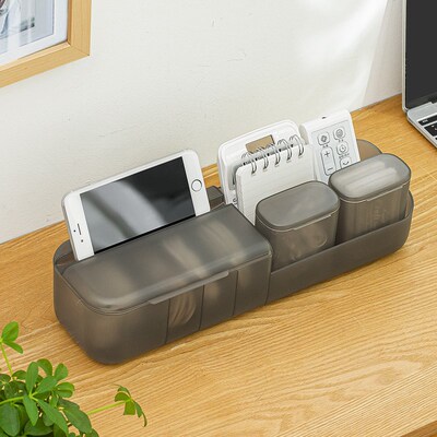 数据线收纳盒电源充电线手机充电整理绕线器桌面带盖理线集线盒子