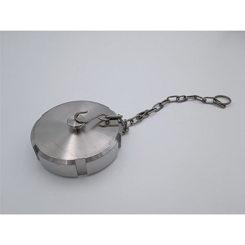 日益304SMS不锈钢活接盲盖圆螺纹DIN德标闷盖内螺纹T型丝牙堵头