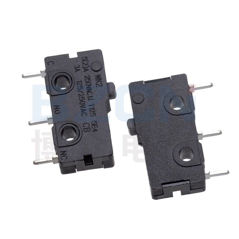 博众MSB01A微动开关触点按键无柄三脚电源开关鼠标按键点动开关