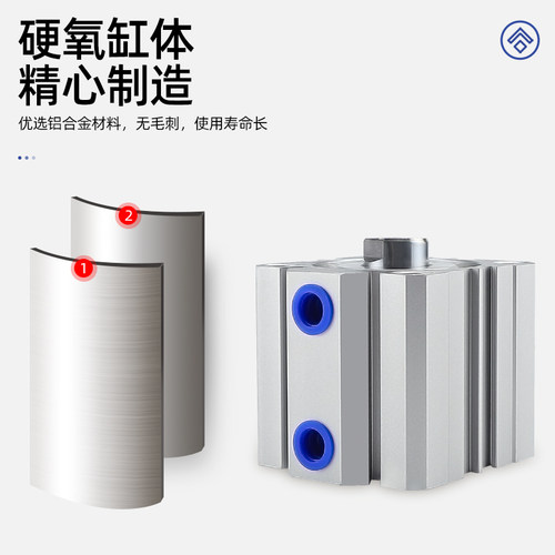 ACQ50/63-10*15X20X25X30X40X50SX60X70X80X100S汽缸薄型气缸气动