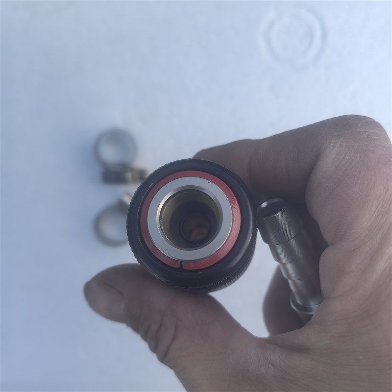 气动全钢自锁公母快速接头接内孔10毫米母头SH30公头pH30全铜阀芯