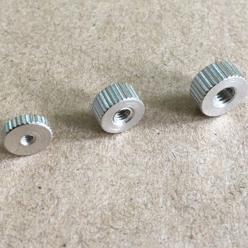 M2 M3 M4手拧螺母直纹滚花螺母电脑CPU水冷散热器风扇扣具螺丝帽