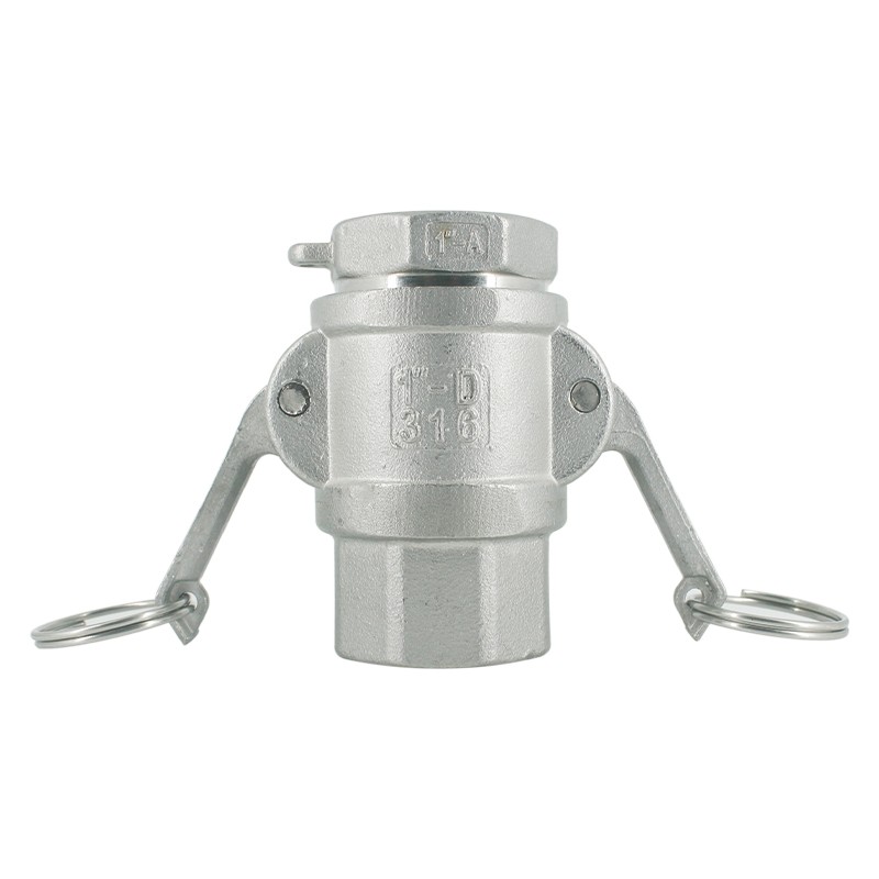 304不锈钢内丝快速接头A+D型公母扳把式快接卡套卡扣水管油管螺纹