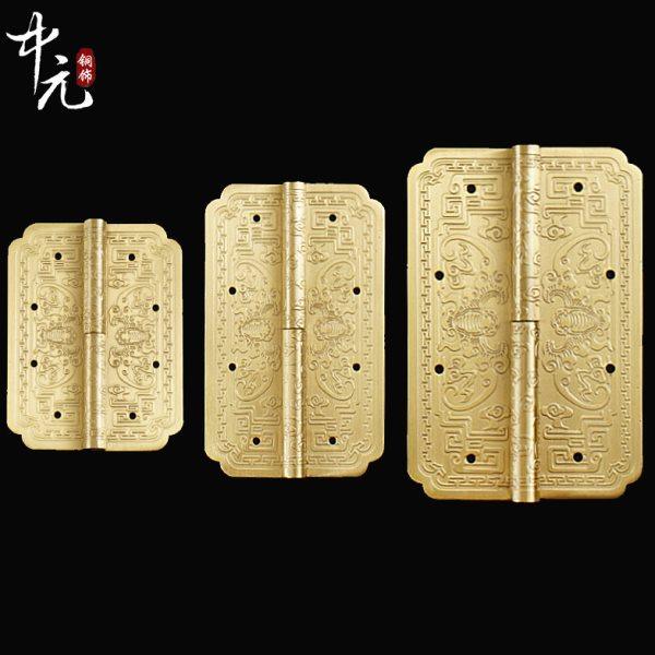 中式仿古纯铜铰链实木家具书橱衣顶箱柜门明装蝙蝠刻花可脱卸合页,基础建材,普通型合页,淘宝优惠券,粉丝福利购,淘宝优惠卷