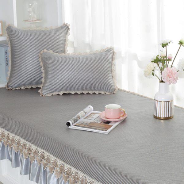 飘窗垫欧式全包榻榻米机洗窗台垫定做防滑垫套阳台垫子夏季冰凉垫