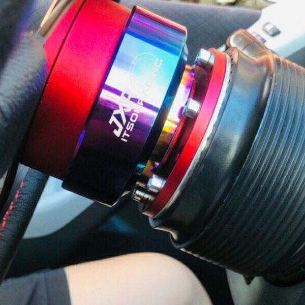 2023款叮一声汽车改装方向盘快拆器底座增高垫赛车方向盘快速拆卸