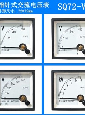 SQ-7289T2.72L1指针式交流电压表250V300V450V500V10KV