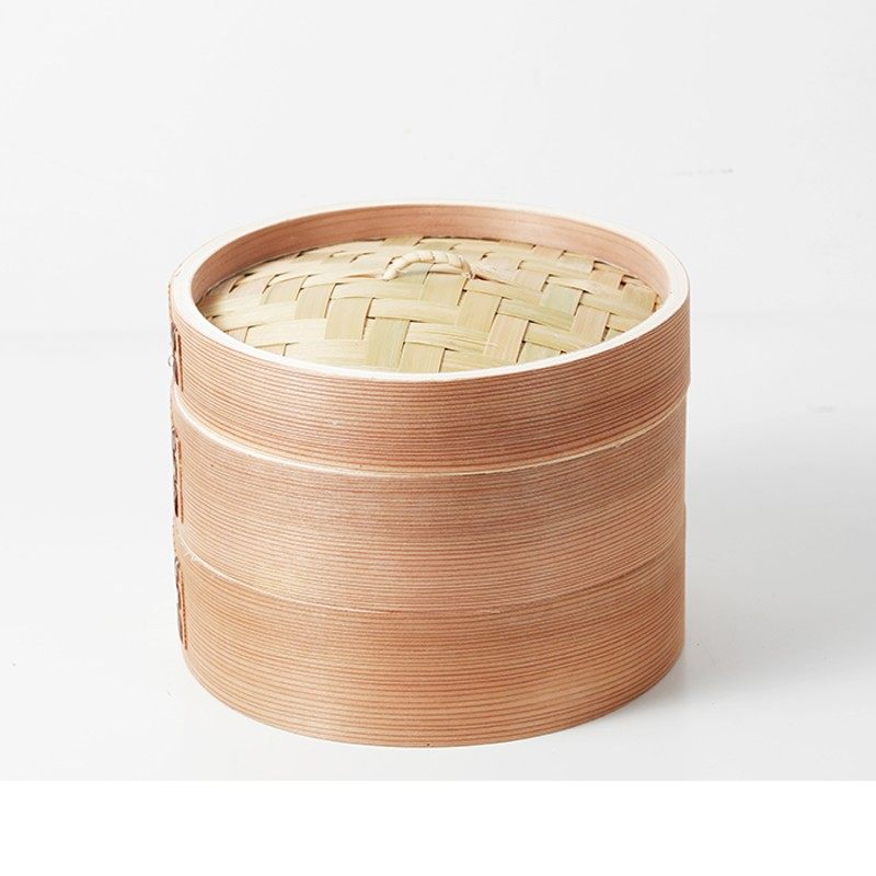 肆月 原来 柳杉木小蒸笼家用迷你蒸笼蒸包子馒头笼屉小笼包蒸笼