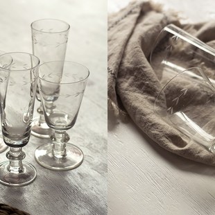 红酒杯香槟杯 收集时光 南法手工玻璃高脚杯 say 果汁杯 Camus