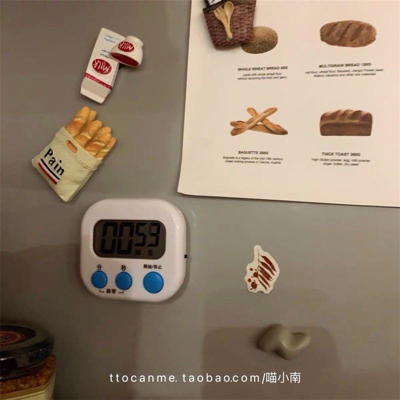 韩国计时器 (厨房 学习 敷面膜 烘焙)小定时考研厨房自律学生提醒
