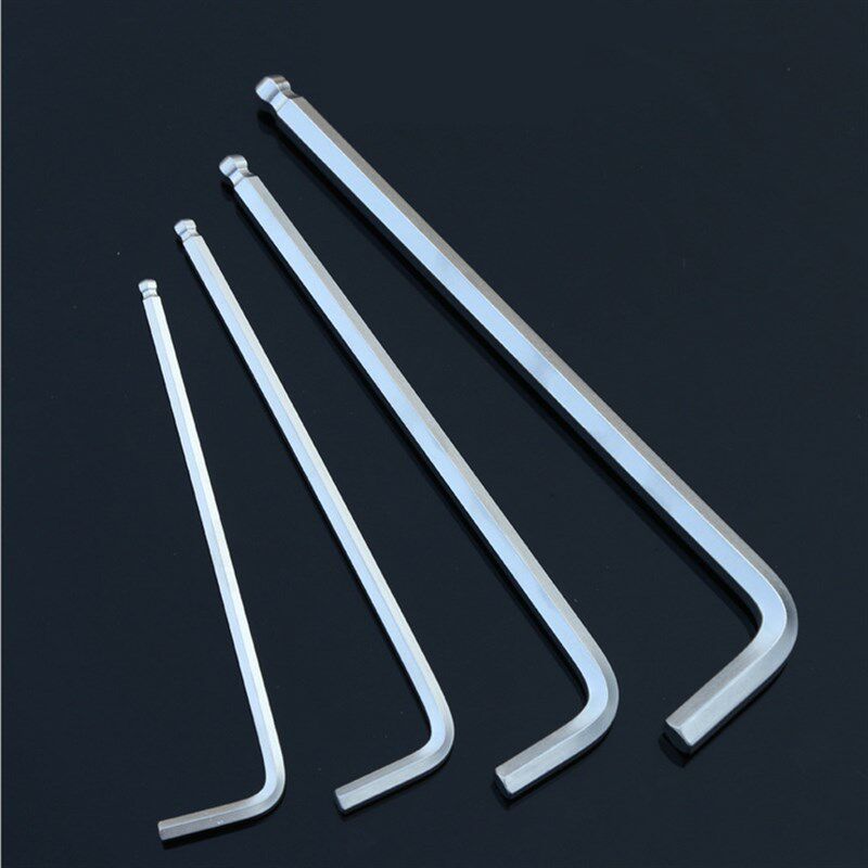 内六角扳手球头加长L型内6方棱多用套装M1.5M2M3M4M5M6M8M10M12mm