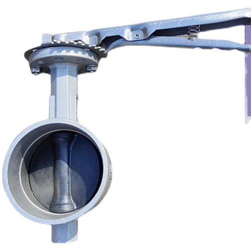 304手柄不锈钢沟槽蝶阀 手动D81X-16P涡轮消防304卡箍蝶阀DN50 65