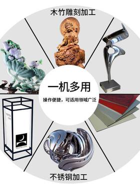 雕刻机小型全自动木工玉石材亚克力打磨机泡沫印章葫芦数控精雕机