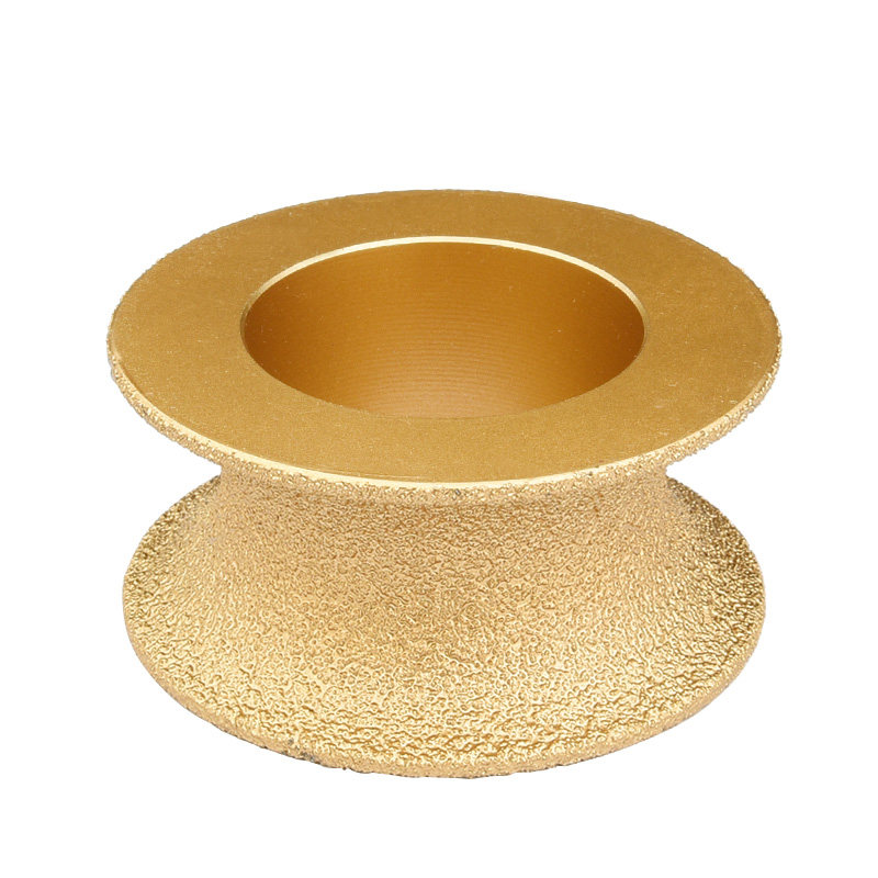 钎焊金刚石半圆边石材磨边轮角磨机凹型花岗岩石英石打磨具磨盘