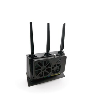 华硕RT pro路由散热器温控静风扇信仰灯背夹调速wifi6 AX86U