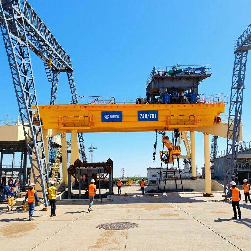 双梁桥式起重机室外建筑施工吊运葫芦电动遥控双梁桥式铸造起重机,搬运/仓储/物流设备,其他起重搬运设备,淘宝优惠券,粉丝福利购,淘宝优惠卷