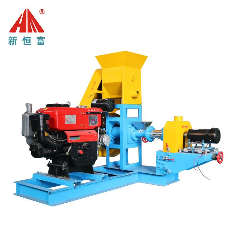 恒富机械颗粒饲料膨化设备宠物狗粮猫粮膨化机全自动饲料膨化机