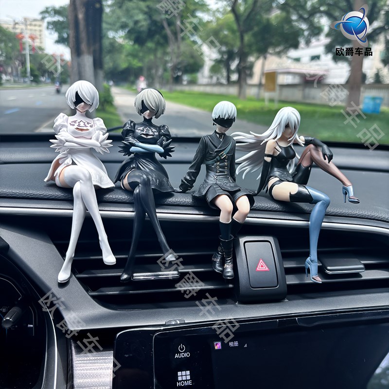 动漫尼尔机械纪元尤尔哈2B车载摆件汽车中L控台尤哈尔A2车内装饰