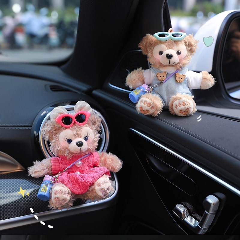 雪莉玫达菲车饰汽车空调出风口装饰品车F载香薰小摆件2024新款可