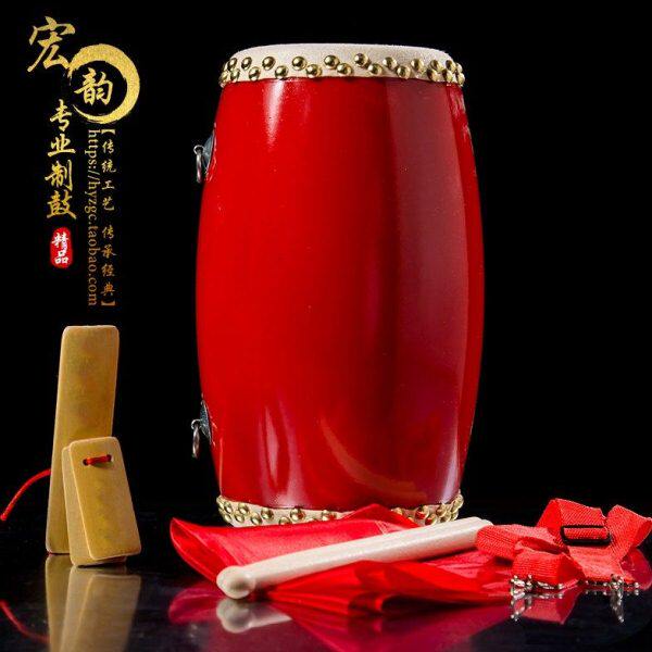 成年人腰鼓木质腰鼓全套小学生腰鼓牛皮腰鼓儿童腰鼓广场舞蹈腰鼓