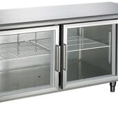 菱 TZ0.25L2玻璃门内铜1.5米平面操作台台商用玻璃门保鲜工作台