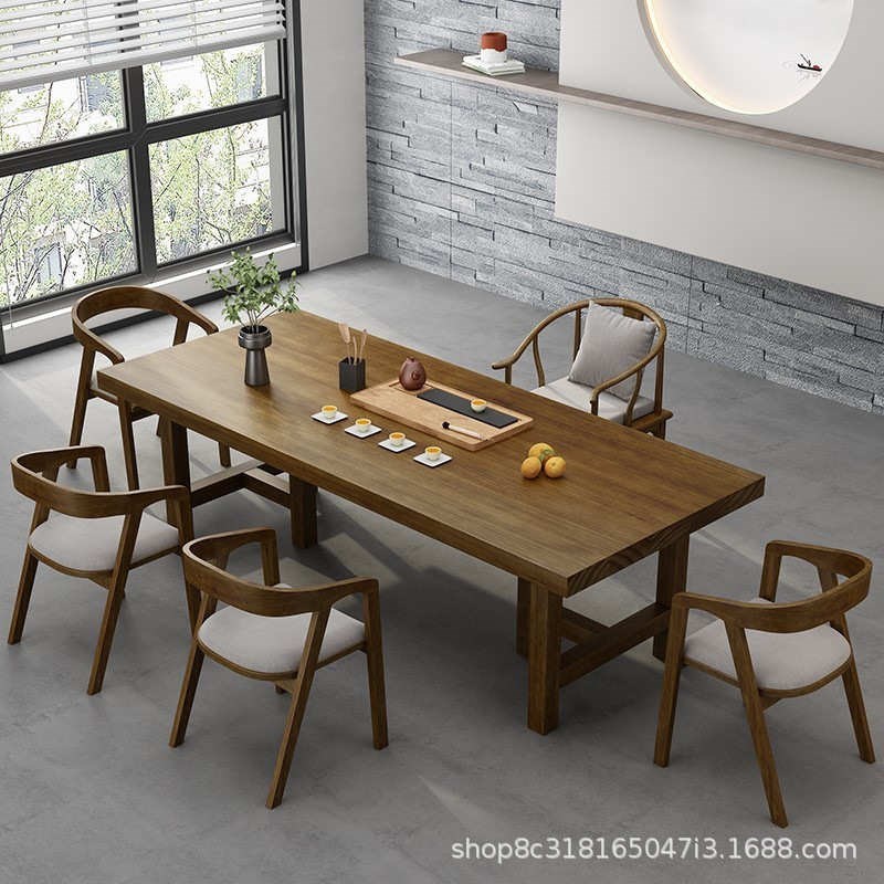 茶桌组合禅c意泡中式新茶桌椅现代茶桌客厅风实木简约家用茶桌实