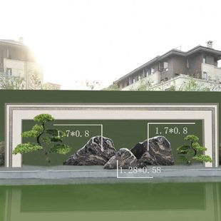 厂家现货雪浪石切片组合园林小景观雪浪石刻字庭院泰山石切片石