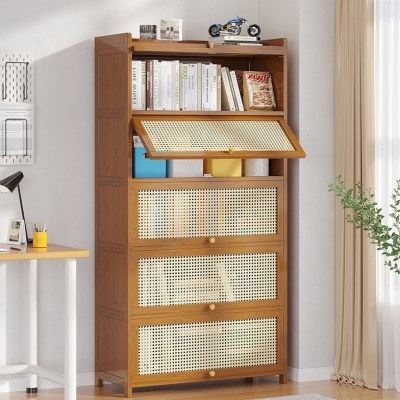 书架置物架落地简易家用书柜带门防尘储物柜客厅置物柜靠墙收纳柜,住宅家具,儿童书柜,淘宝优惠券,粉丝福利购,淘宝优惠卷