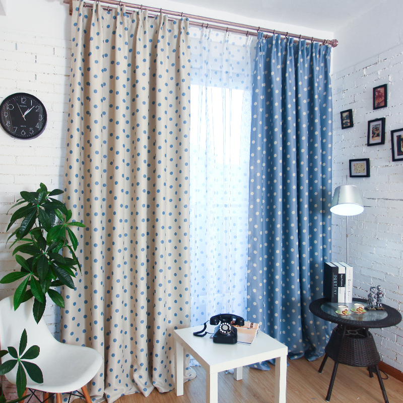 欧德罗窗帘成i品遮光布料客厅田园卧室阳台定制全遮光窗帘布