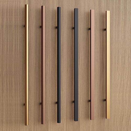 极简风窄边玻璃门拉手实木门把手酒店H包厢会议室现代不锈钢大拉