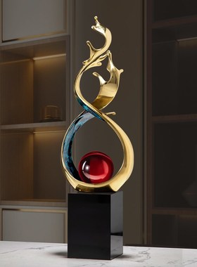风生水起摆件g铜装饰品办公室领导老板桌面高级感送高档礼品礼物