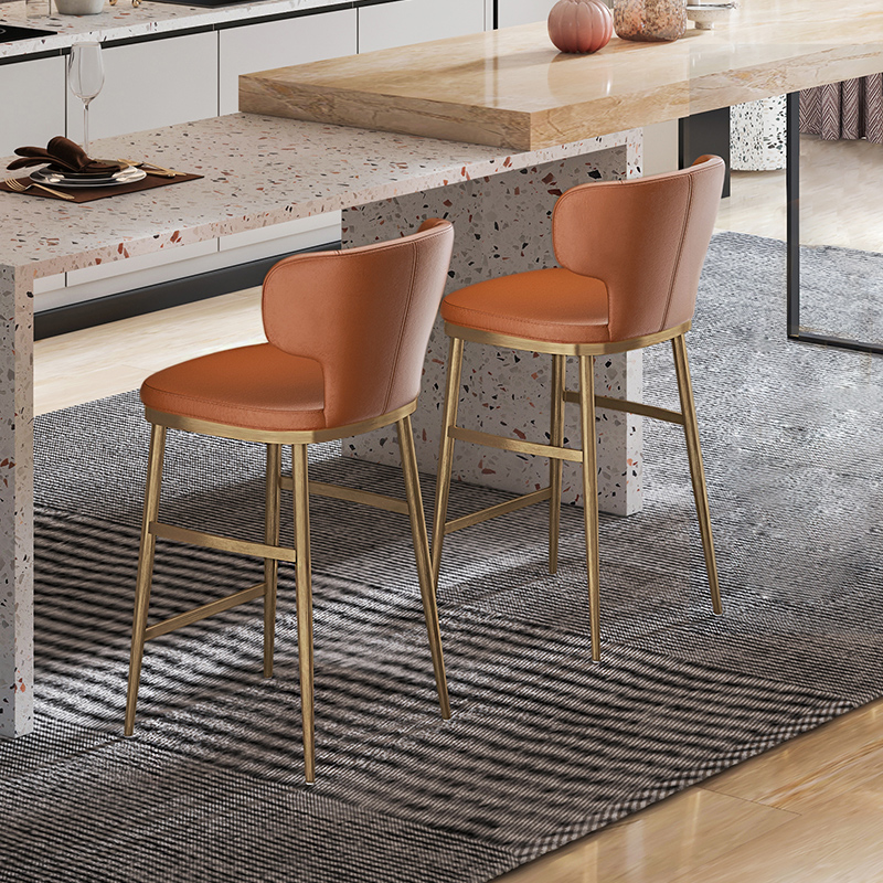 吧台椅现a代简约家用吧椅欧式轻奢吧台高凳子岛台椅子现代简约710