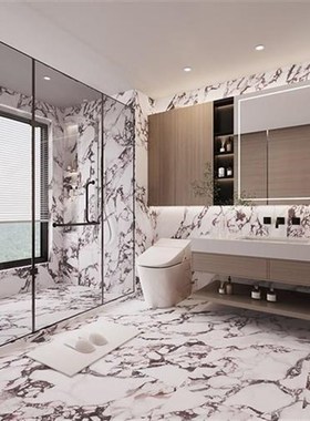 法式风紫色柔光面仿n大理石纹瓷砖 客厅厨房卫生间地砖背景墙墙砖