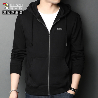 啄木鸟休闲连帽开衫卫衣