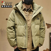 啄木鸟男士 防风外套帅XN 高级感男装 潮流连帽保暖羽绒棉服冬季 新款
