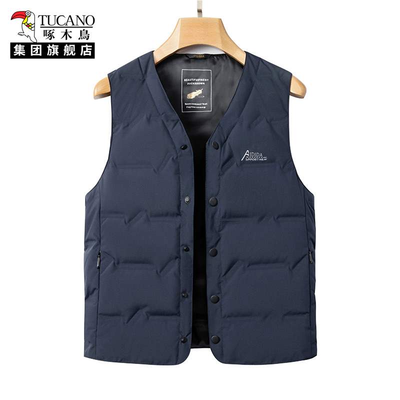 啄木鸟双面穿运动户外马夹多口袋