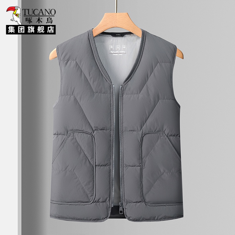 啄木鸟羽绒马甲男秋冬款无袖内穿