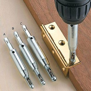 木工专业门窗合页铰链钻头 精确定位开孔器 六角柄定位开孔一体钻
