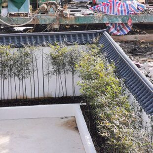 围墙瓦双面墙头用瓦树脂仿古一体瓦片仿古塑料瓦马头墙压顶灰瓦片