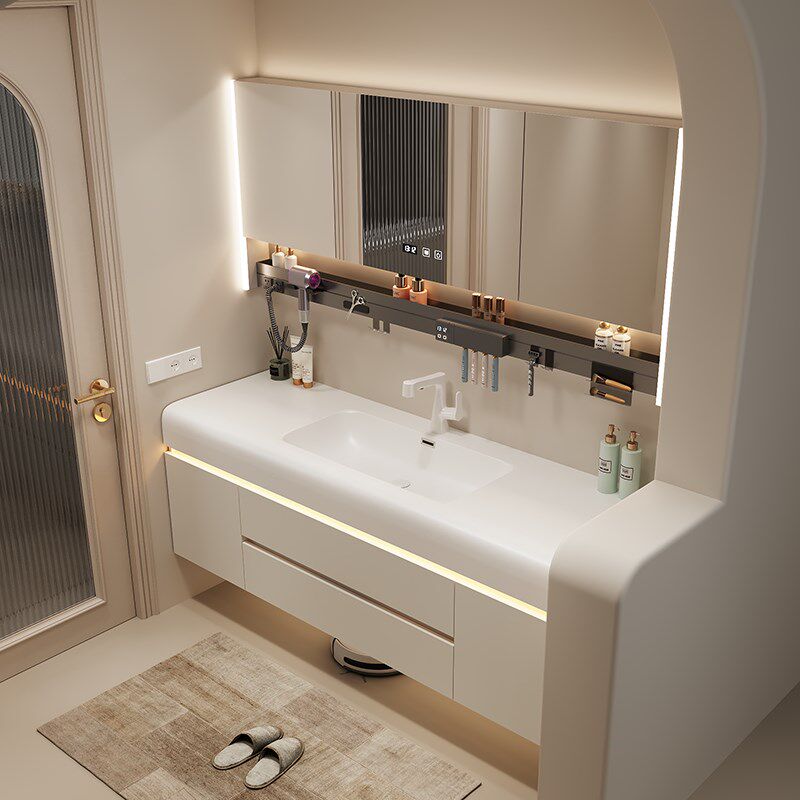 2025新款可丽耐一体盆浴室柜组合卫生间洗O手洗脸现在轻奢洗漱台