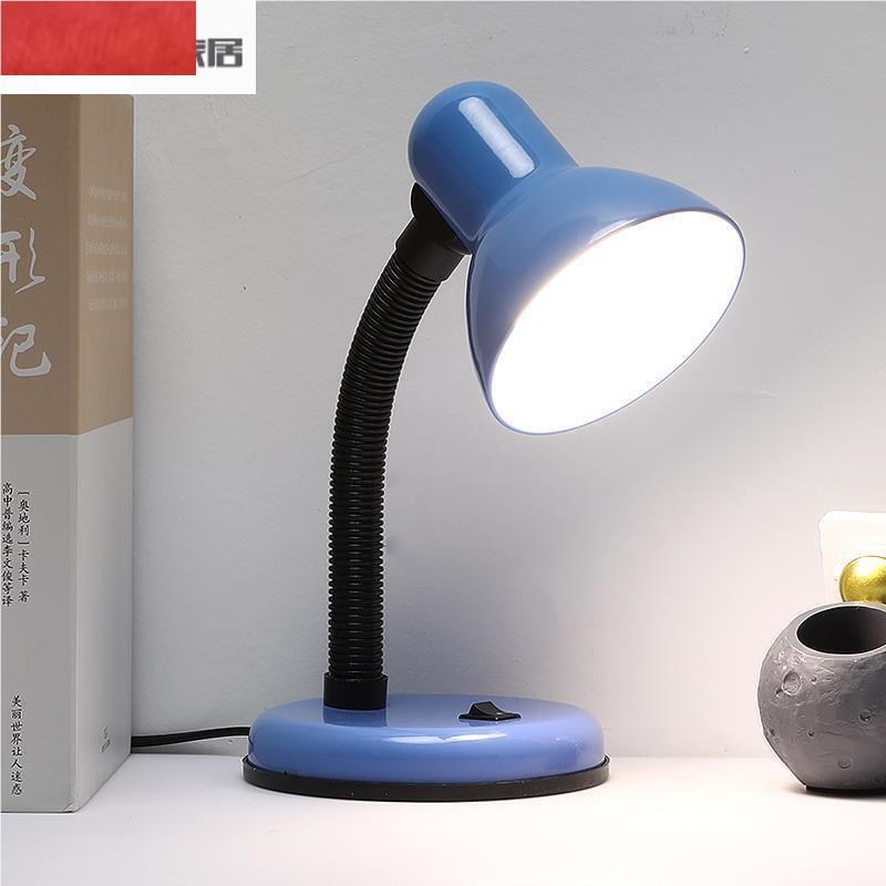 寝室夜灯家用办公学习220v中学生普通台灯老式插.电超长插座