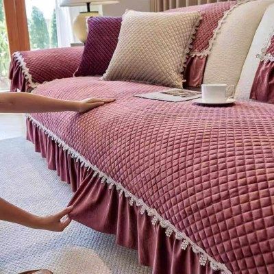 高档欧式沙发垫布艺防滑毛绒坐垫四季通用沙发套罩盖布贵妃可定制,居家布艺,沙发垫,淘宝优惠券,粉丝福利购,淘宝优惠卷