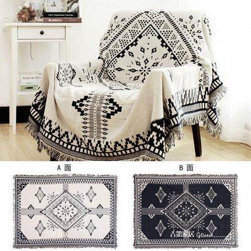 时尚简约沙发巾盖布 黑白棉麻沙发垫桌布 多人单人组合沙发套罩布,居家布艺,沙发套,淘宝优惠券,粉丝福利购,淘宝优惠卷