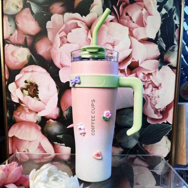 巨无霸SUS304保温杯保冷杯超大容量吸管杯车载巨型夏天水杯,五金/工具,安全网,淘宝优惠券,粉丝福利购,淘宝优惠卷