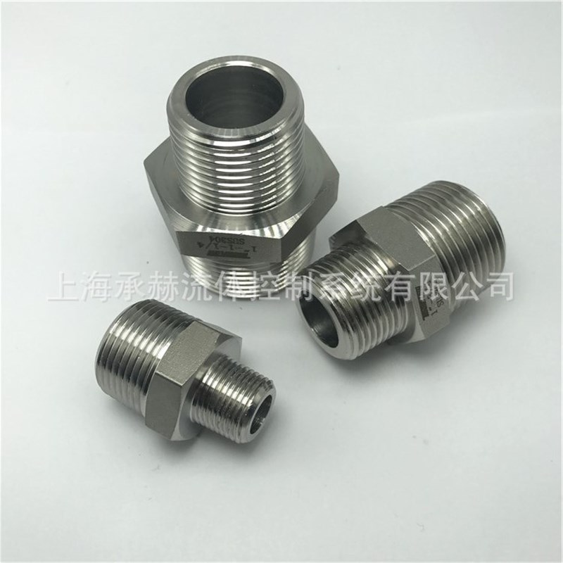 卡套外螺纹e直通接头公制CM604平行G1/2螺纹P1型