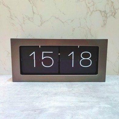 北欧轻奢风复古翻页钟时尚桌面自动翻页时钟简约家居座钟台钟摆钟,家居饰品,立钟/落地钟,淘宝优惠券,粉丝福利购,淘宝优惠卷